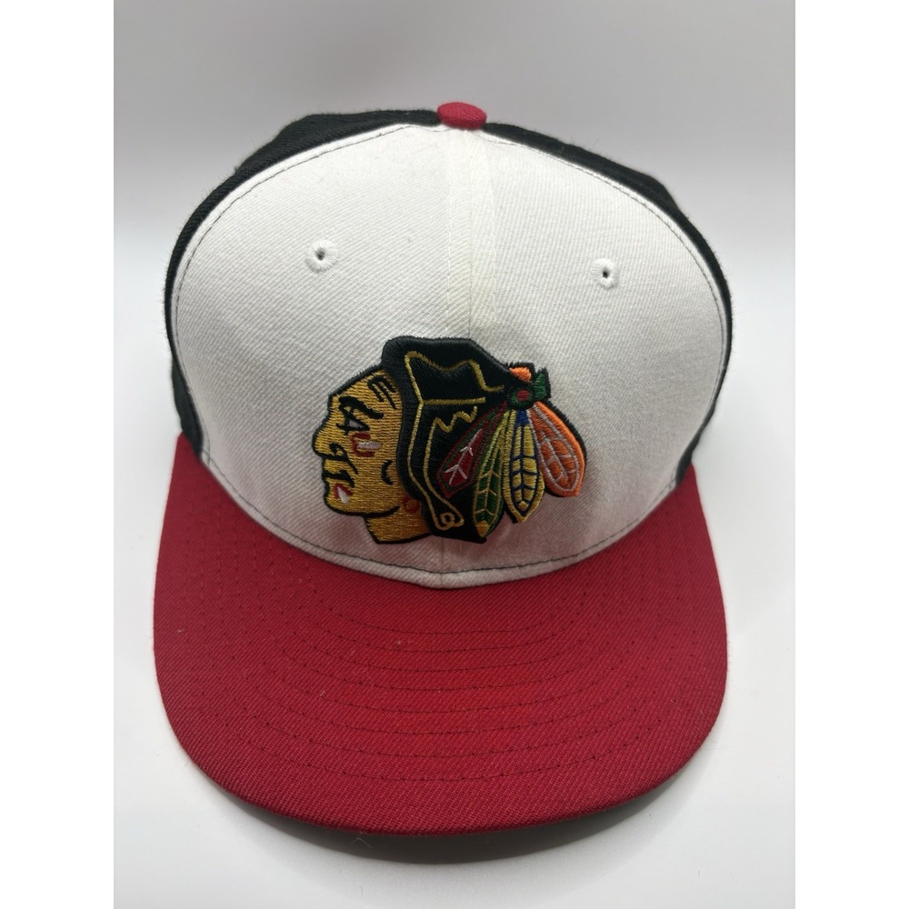 Chicago Blackhawks New Era Snapback Hat NHL Wool Blend Green Underbrim
